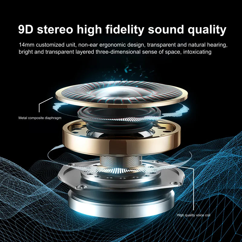 Original Sony A520 Wireless Business Ear-Hook Headphones | Hi-Fi Bass Noise-Cancelling Sport & Gaming Earbuds with Microphone