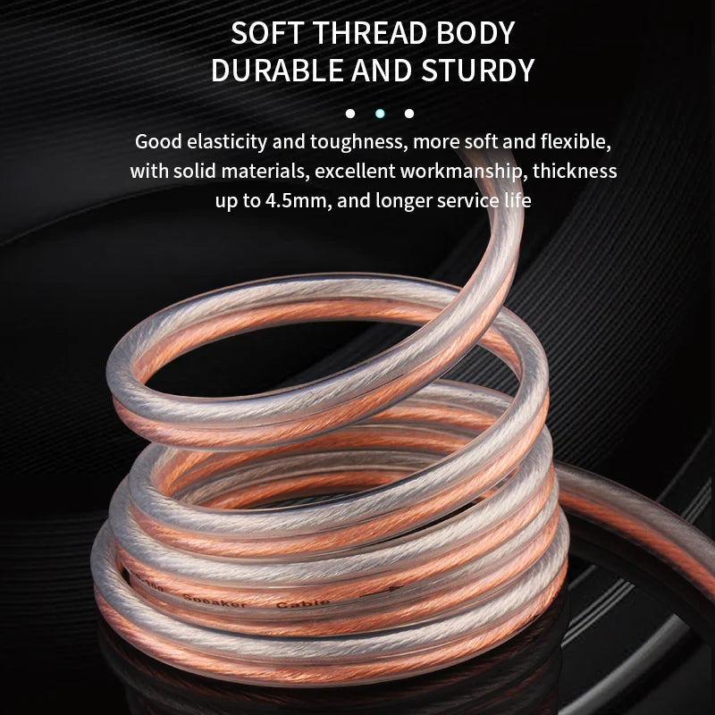 Hi-Fi RCA Speaker Cable – Bare Wire with Replaceable Plug, Speaker Wire to RCA Plug Connector Adapter, RCA to Bare Wire