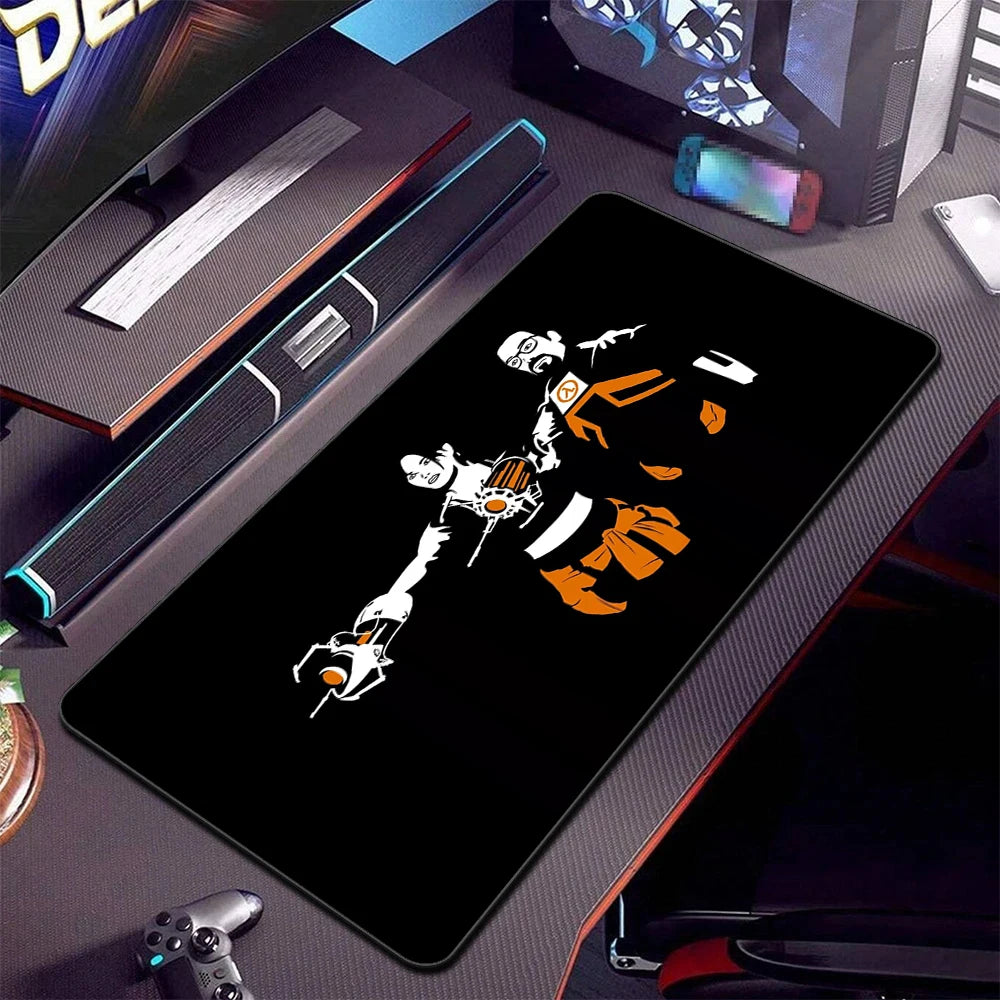 Half Life Large Mouse Pad Gamer Gaming Mousepad PC XL Office Computer Mouse Mat Silicone Keyboard Mats Desk Pads Laptop Mausepad