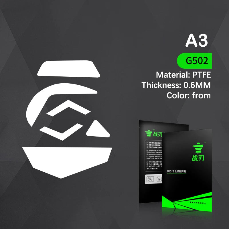 Professional Mouse Skates for Logitech G102g 304 G502 G403 GPW G703 GPRO Wired Mouse Skate Replacement Glide Feet Pad