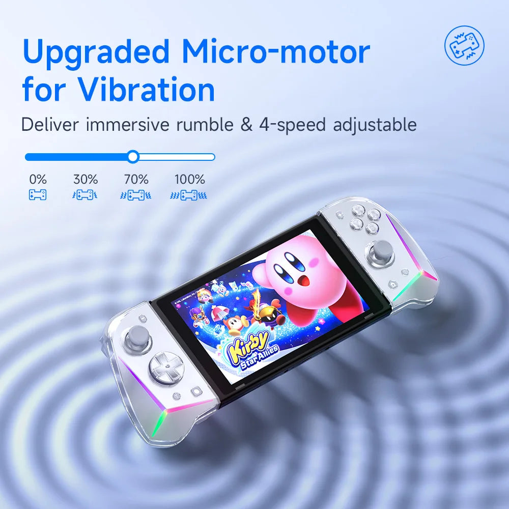 EasySMX S15 L/R Joypad Wireless RGB Controller Compatible with Nintendo Switch/OLED, Gyroscop, Amiibo, Hall Effect, For Pokemon