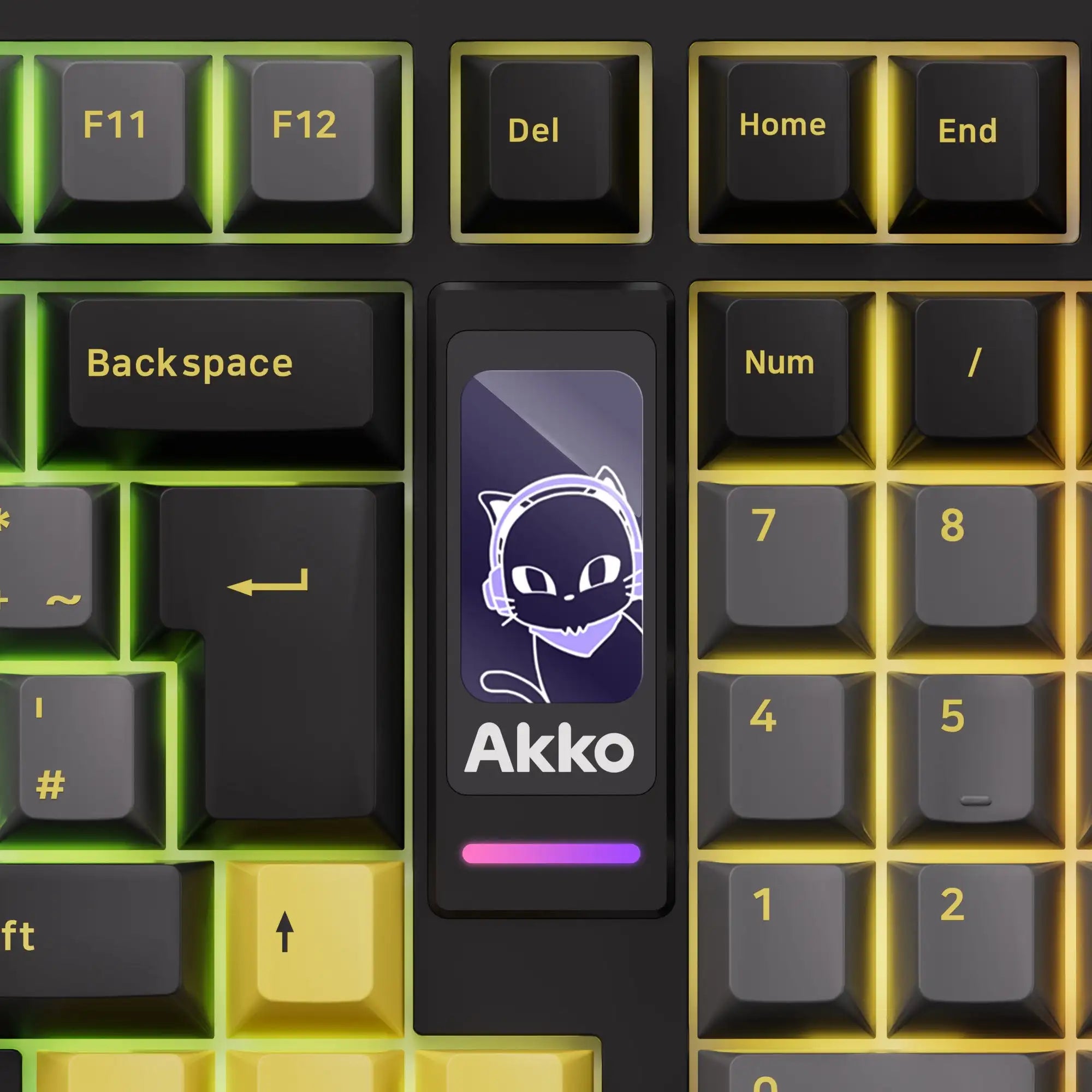 Akko 5098B Wireless Mechanical Gaming Keyboard – 97 Keys, 1.47-inch TFT Screen, Vertical Knob, ISO-DE Layout, Hot-Swap, RGB Gasket