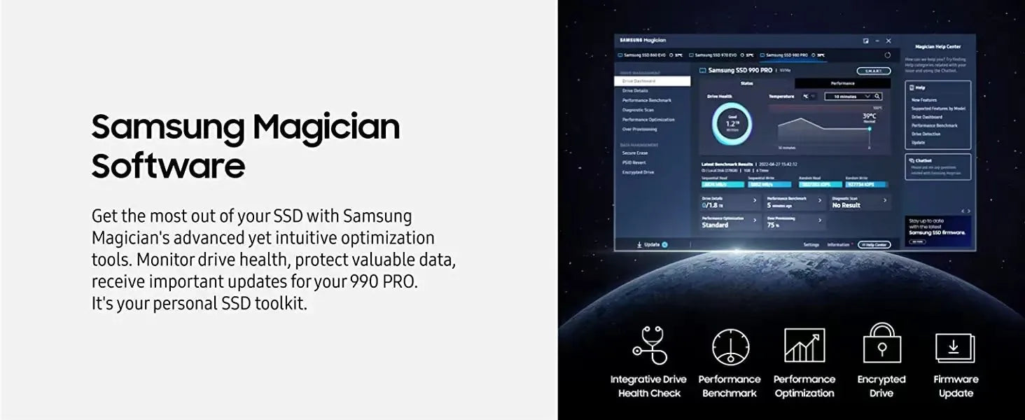 1080PRO M2 SSD 1TB 2TB 4TB, PCIe 4.0 NVMe Solid State Drive, Suitable for laptops and desktops