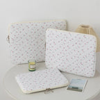 11-15 Inch Quilted Laptop Sleeve - Coquette Floral Laptop Carrying Case for Office