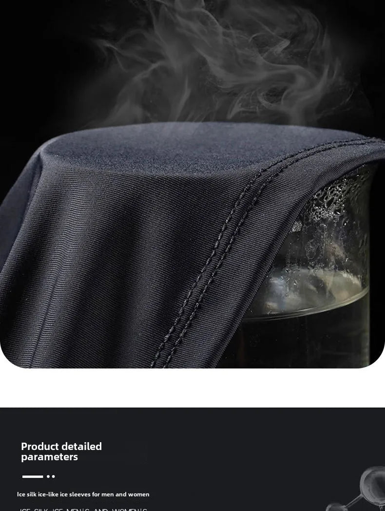 1 Pair Cooling Gaming Arm Sleeves – Ice Silk, Breathable & Elastic, Sun & Heat Protection for Indoor Esports Gaming