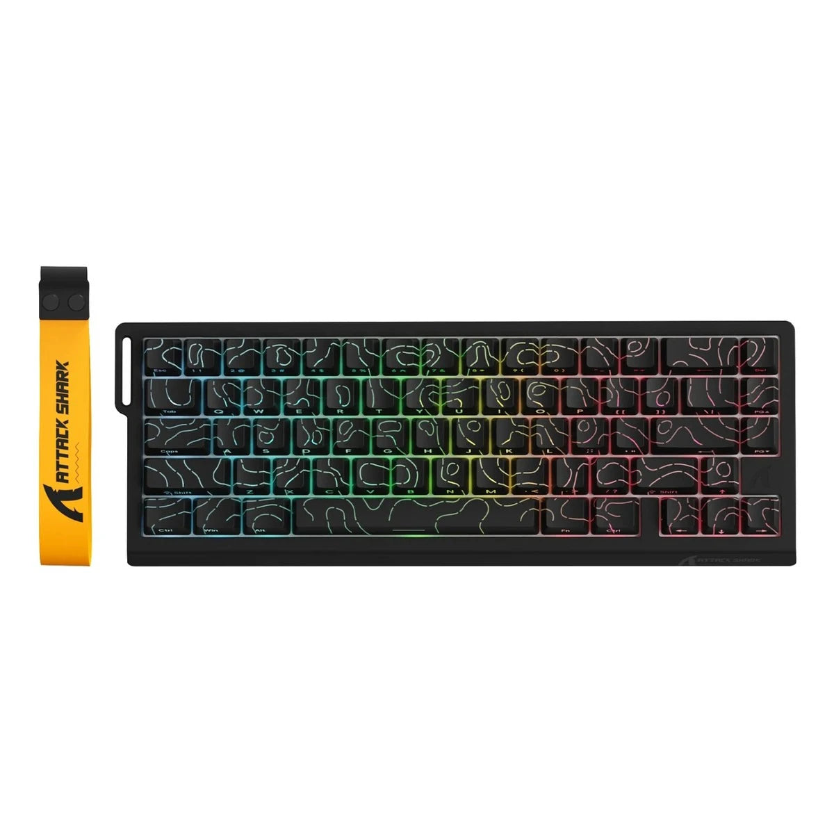 ATTACK SHARK X68 Pro HE Wireless Gaming Keyboard – 8K Polling, Rapid Trigger, Hot-Swap, RGB Backlit, Magnetic Mechanical Switches