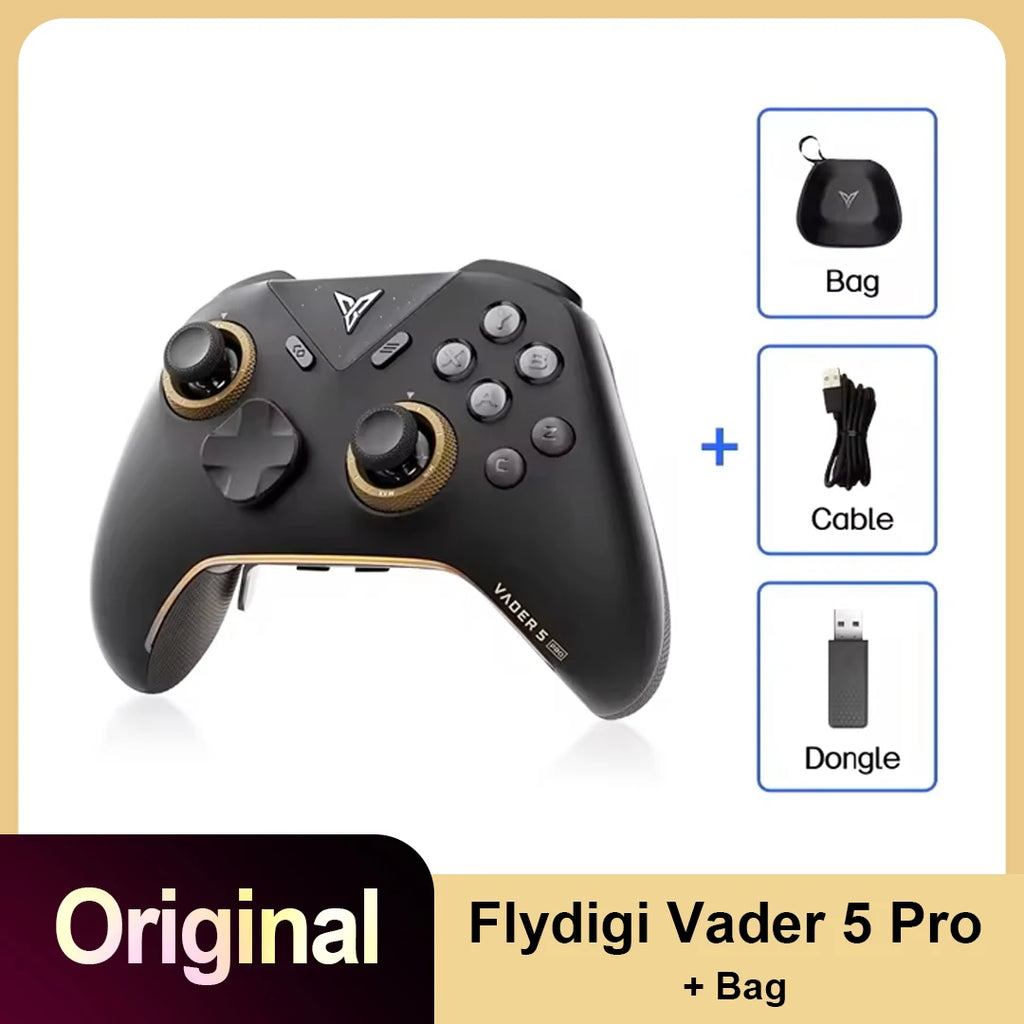 Flydigi Vader 5 Pro Gaming Controller With Hall Rocker FORCESWITCH™ Triggers Switch 1000Hz Gamepad For Mobile Switch TV PC
