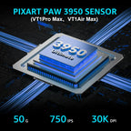 Rapoo VT1 PRO / VT1 PRO MAX Wireless Gaming Mouse – 8KHz Polling Rate, 26,000 DPI, Optical Sensor, for Small & Medium Hands