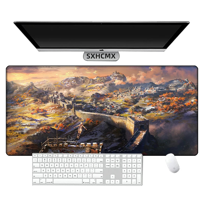 Assassins Creed Gaming Mouse Pad XXL Large Mousepad for PC Gamer Desktop Decoration Office Mouse Mat Laptop Deskmat Keyboard Rug