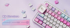 KiiBOOM × Elyxirine Digital Dreams (Pastel Y2K) Keycap Set – 144 Keys, MOA / Cherry Profile, for 60% / 65% / 75% / TKL / Full-Size Keyboards