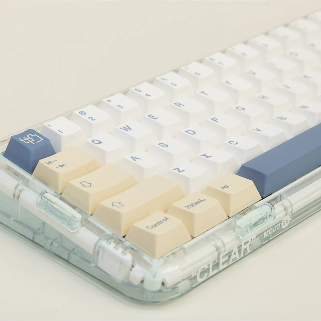 MOG Soy Milk Keycaps – XDA / Cherry / OEM Profiles, PBT, for Cherry MX Switch Gaming Mechanical Keyboard 68 / 75 / 82 / 98 / 104 Layouts