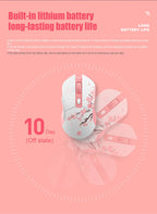 DAREU Dual-Mode Gaming Mouse – 2.4G Wireless & Wired, RGB, 930mAh Rechargeable Battery, Macro Programmable, for PC & Laptop