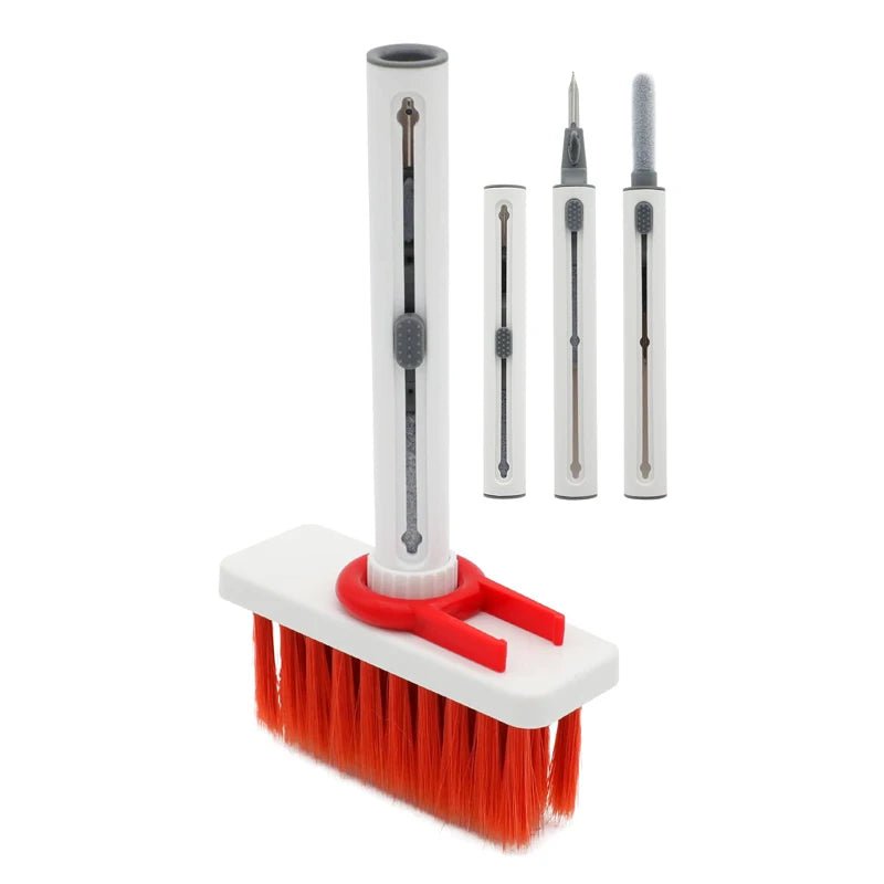 5 in 1 Keyboard Cleaning Brush Kit Keycap Puller Earbuds Cleaner for Airpods Pro 1 2 3 Bluetooth Earphones Case Cleaning Tools
