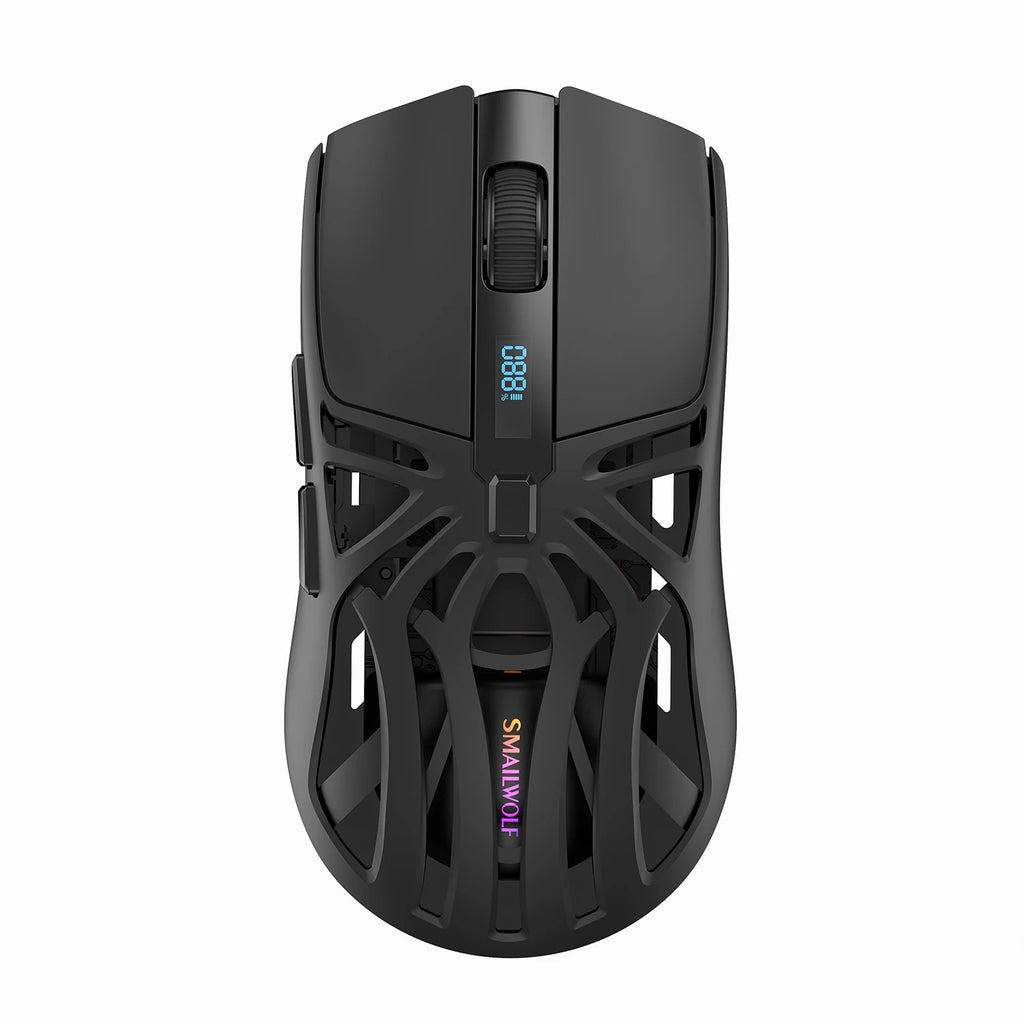 SMAILWOLF RS8 Tri-Mode Gaming Mouse – Bluetooth / 2.4G / Wired, 10,000 DPI, 1,000Hz Polling Rate, Lightweight, Macro Support