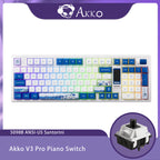 Akko 5098B Santorini Mechanical Keyboard – 96 Keys, Wireless, TFT Screen & Vertical Knob, Hot-Swappable, RGB Backlit, Gasket Mount