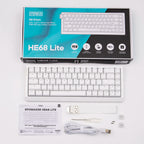 EPOMAKER HE68 Lite Mechanical Keyboard – 65% ANSI US Layout, Tray-Mounted, Wired Hall Effect Magnetic Switch, DKS SOCD, RGB Backlight