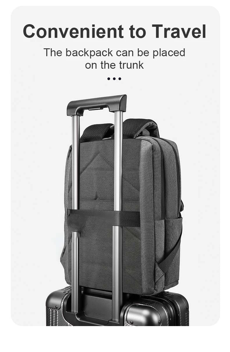 17.3-inch Laptop Backpack - Large Capacity Waterproof Travel Backpack with Multi-Pockets for Men