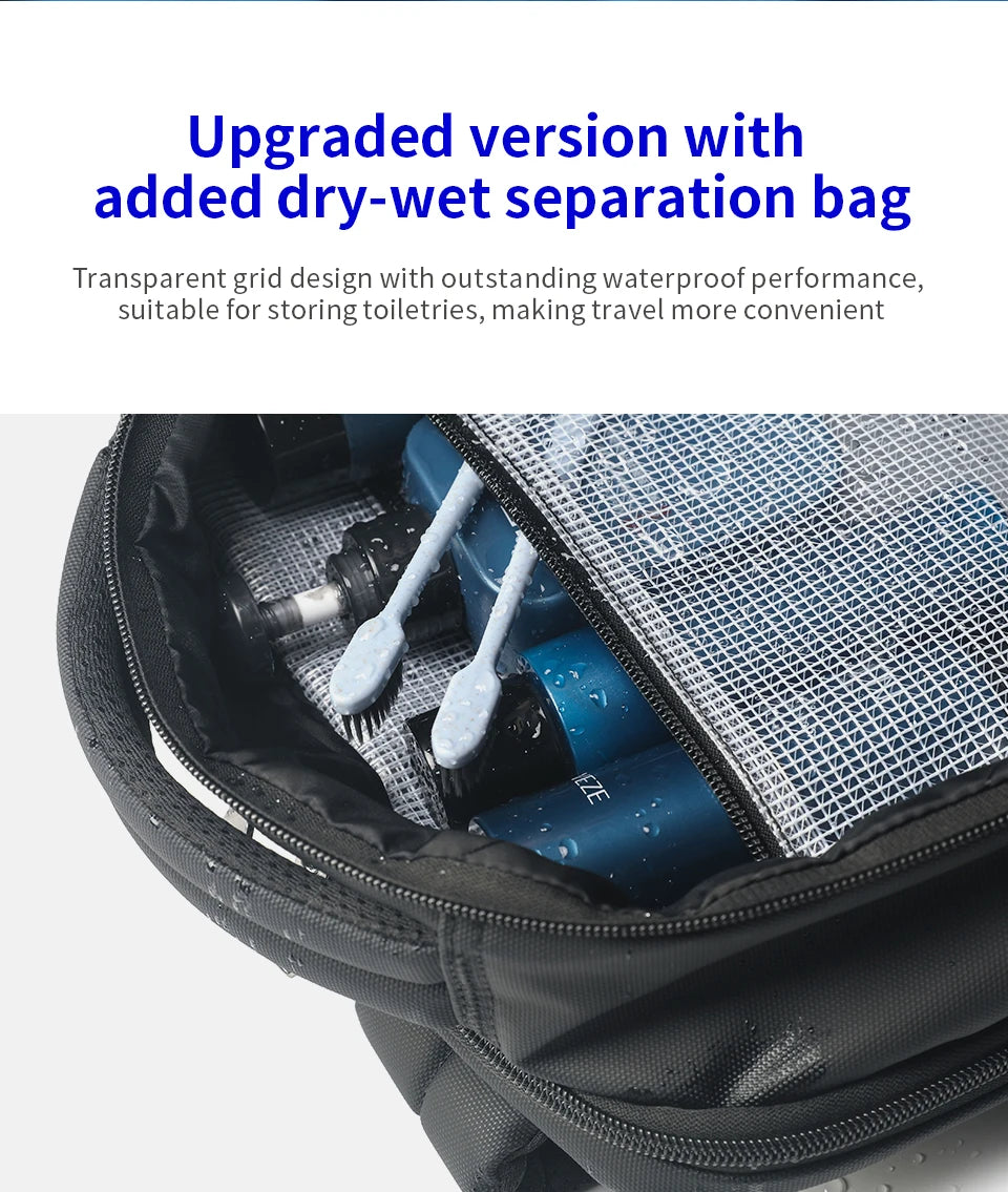 Tigernu Men's 15.6-17 Inch Laptop Backpack - Slim Anti-Theft Travel Backpack for School & Business