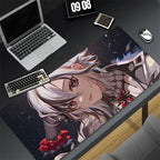Genshin Impact Arlecchino Mouse Pad Anime Cartoon Girl Keyboard Rug PC Gaming Accessories Mousepad Laptop Speed Desk Mat Carpet