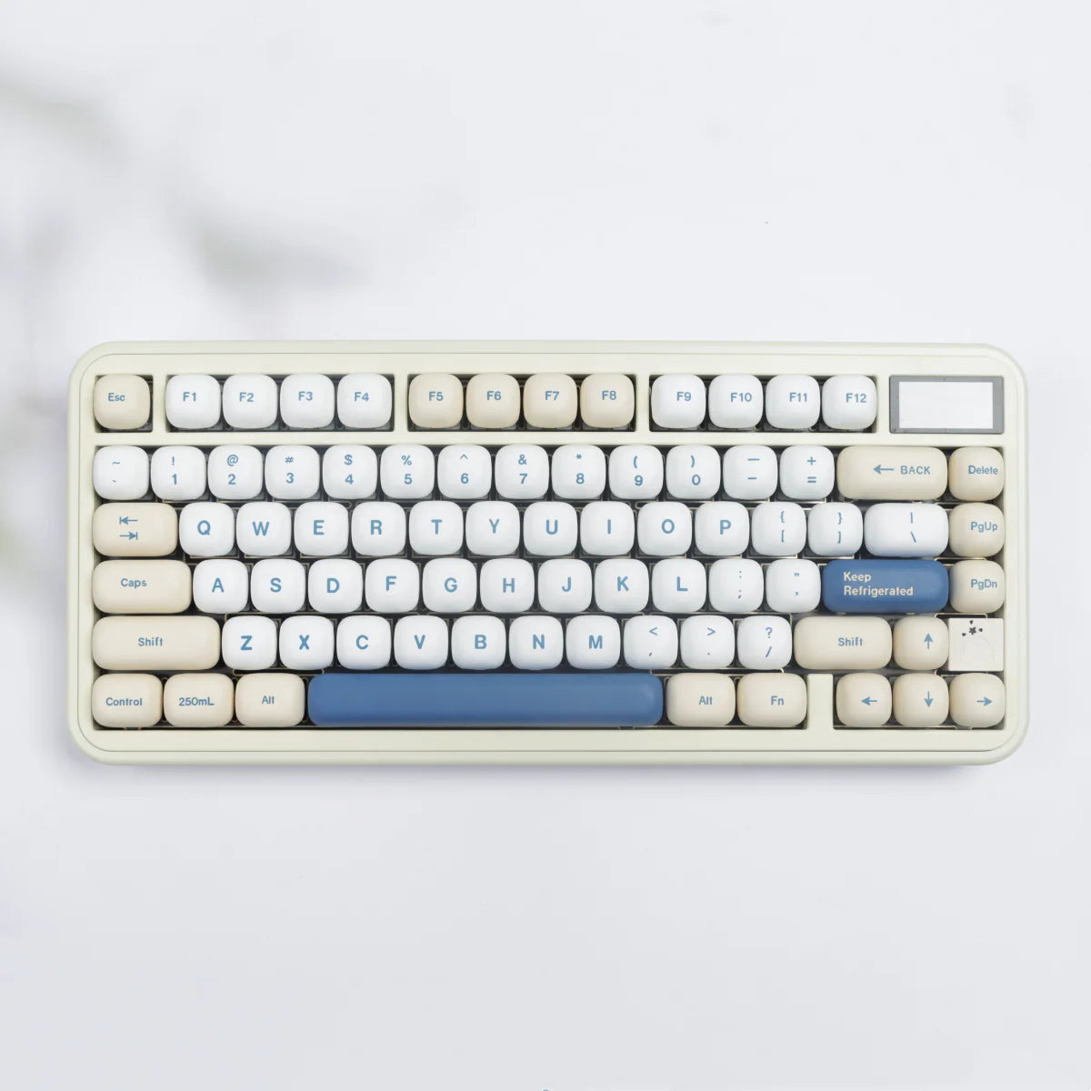 MOG Soy Milk Keycaps – XDA / Cherry / OEM Profiles, PBT, for Cherry MX Switch Gaming Mechanical Keyboard 68 / 75 / 82 / 98 / 104 Layouts