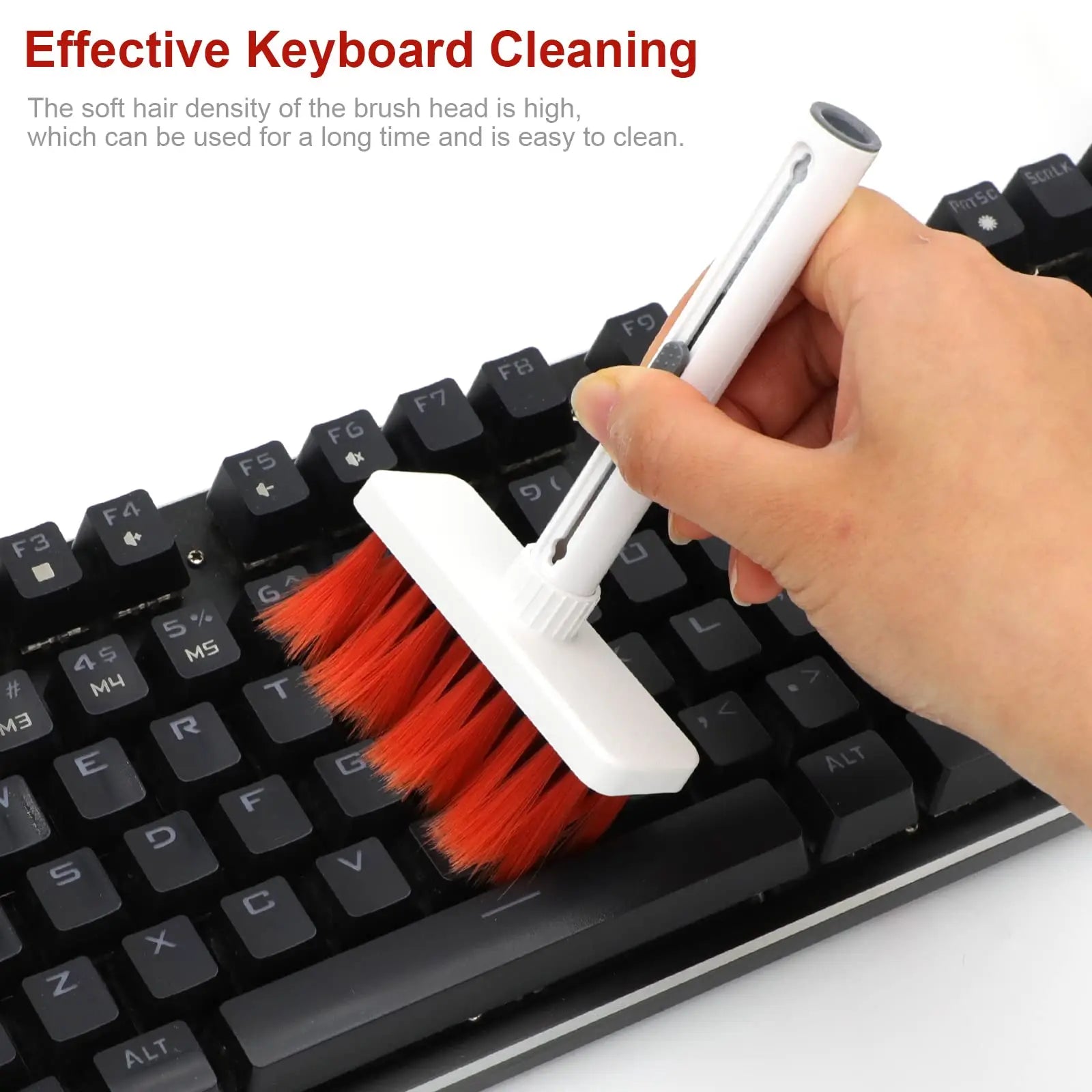 5 in 1 Keyboard Cleaning Brush Kit Keycap Puller Earbuds Cleaner for Airpods Pro 1 2 3 Bluetooth Earphones Case Cleaning Tools