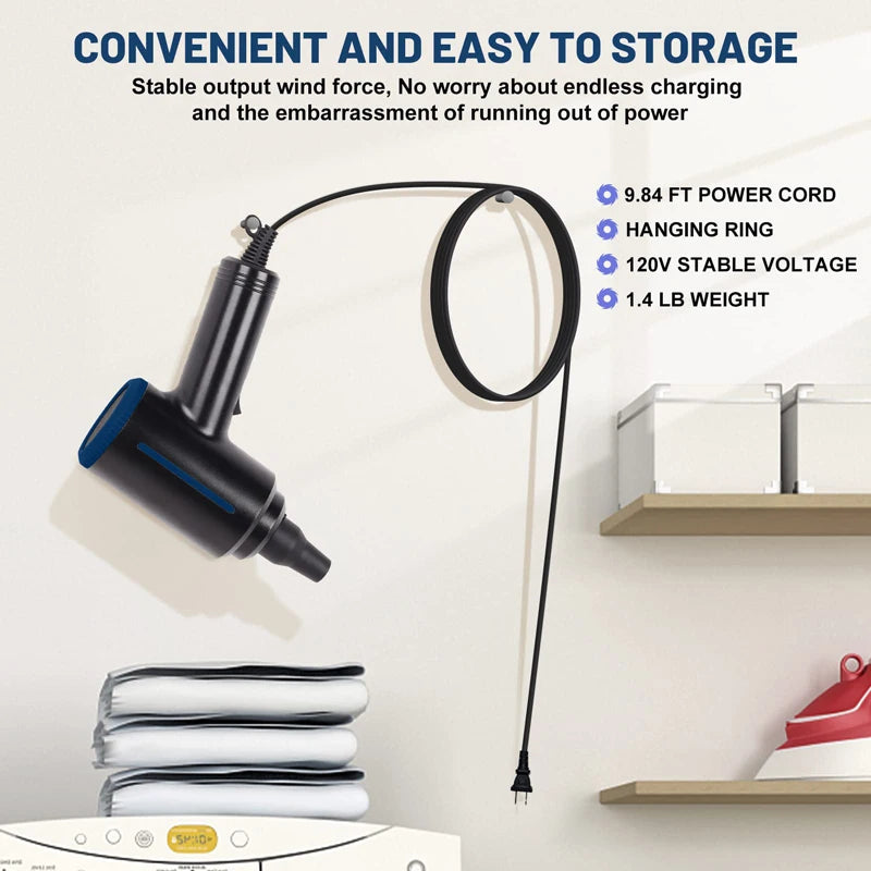 500W Electric Air Duster, Air Blower Replaces Canned Air Spray for PC Computer Keyboard Cleaner Compressed Air Can Duster