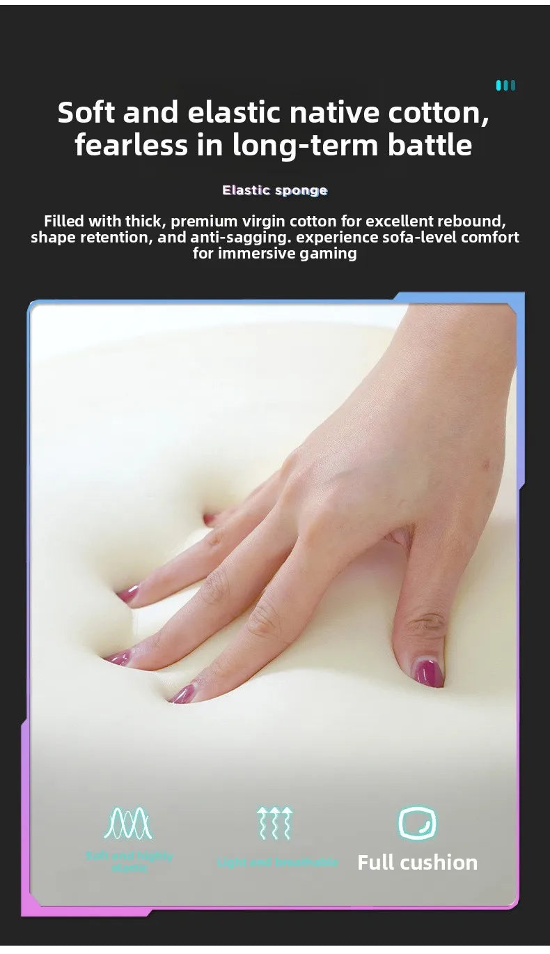 Gaming Chair - Adjustable 90-125°, Lift Mechanism, Footrest, Ergonomic Backrest for Home Office