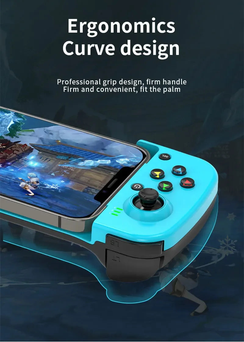 D3 Gamepad Wireless BT5.0 Stretchable Game Controller For Mobile Phone Android IOS Joystick, Gamepad for PS4 SwitchPC