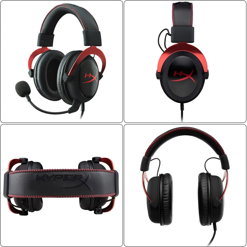 HyperX Cloud II Wired Gaming Headset – Hi-Fi 7.1 Surround Sound, Detachable Mic, USB Sound Card