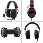 HyperX Cloud II Wired Gaming Headset – Hi-Fi 7.1 Surround Sound, Detachable Mic, USB Sound Card