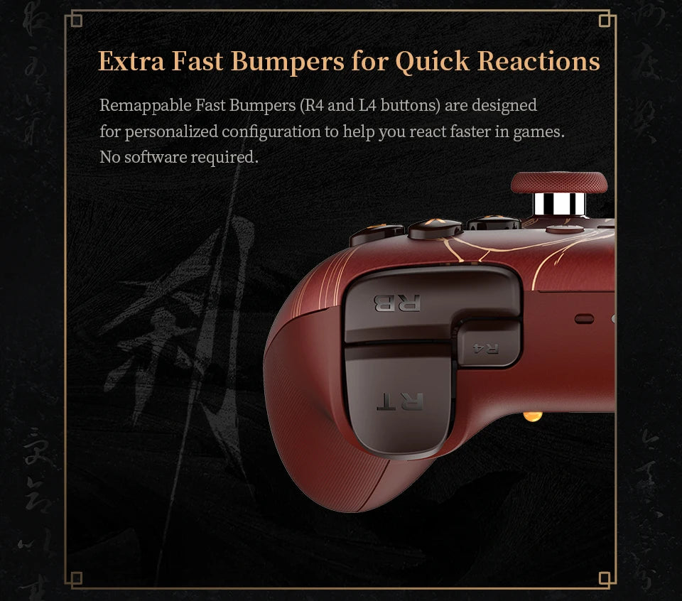 8BitDo Ultimate 2 Wireless Gaming Controller - Hall Effect for PC & Android (WUCHANG Edition)