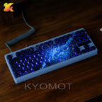 135 Keys Star Sky Theme PBT Double Shot Keycaps Side Print Shine Through Cherry Profile Keycaps for DIY Mechanical Keyboard Caps