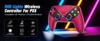 Controller for PS5/Playstion 5 Pro/Slim/PC Wireless Gamepad Hall Effect Trigger RGB Turbo Vibration Programmable Button Joystick