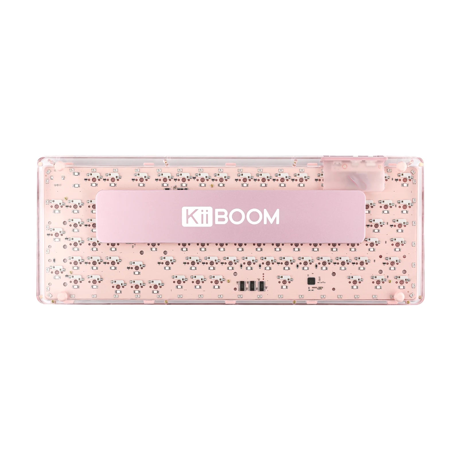 KiiBOOM Phantom 98 Mechanical Keyboard – 98 Keys, Hot-Swappable, Wired / Bluetooth 5.0 / 2.4GHz Wireless, Acrylic Case, Gasket Mount