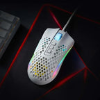Redragon M808 Storm Lightweight RGB LED USB Gaming Mouse – 12,400 DPI Optical Sensor, 7 Programmable Buttons, Precise Tracking
