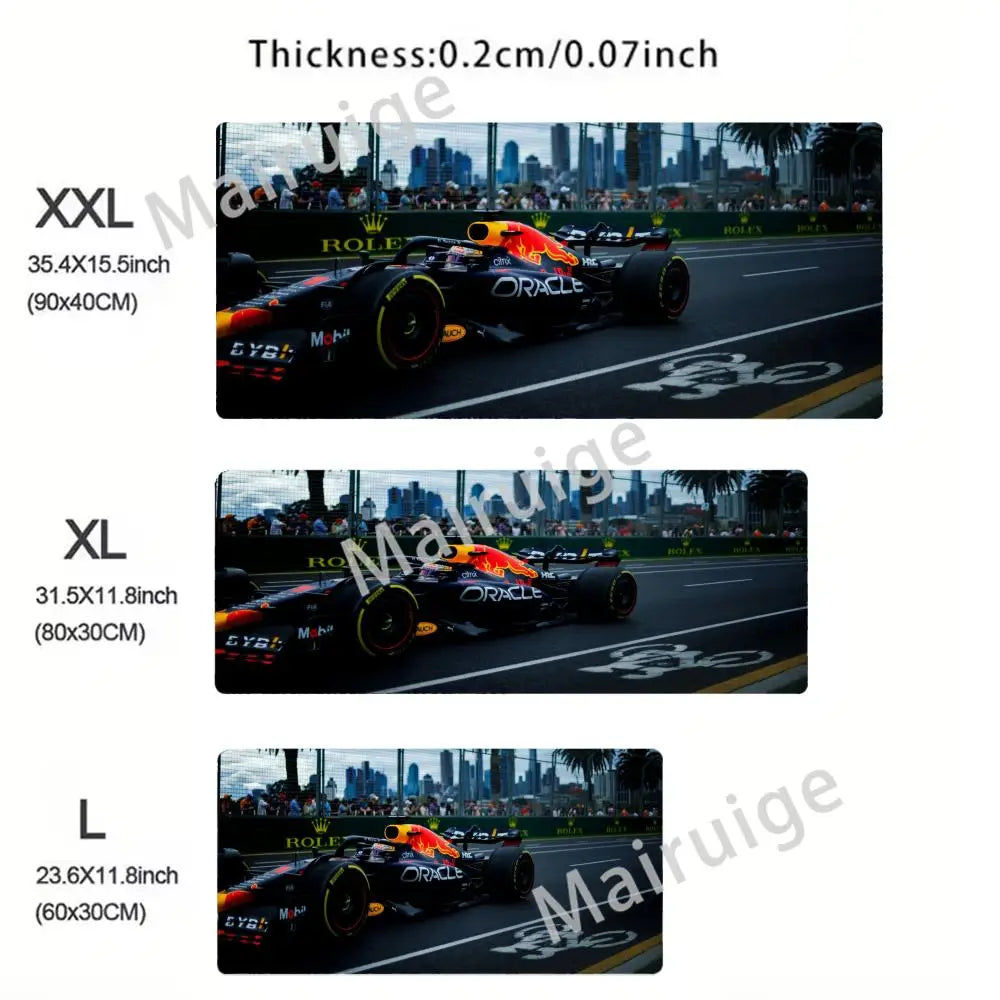 Hot-selling F1 Racing Red Mouse Pad Large Computer Office Game Table Mats XXL Rubber HD Gaming Keyboard Mousepads Long Desk Mat