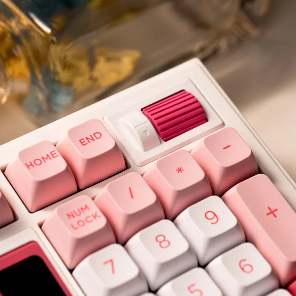 Akko 5098B Prunus Lannesiana Mechanical Keyboard – 96 Keys, Wireless, TFT Screen & Vertical Knob, Hot-Swap, RGB, Gasket Mount