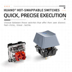 Machenike K500A-B84 Mechanical Keyboard – 75% TKL, 84 Keys, Hot-Swappable, Wired Gaming Keyboard, 6-Color Backlight