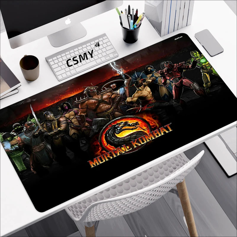 Xxl Large Anime Mouse Pad Gaming Accessories Desk Mortal Kombat Mousepad Gamer Deskmat Keyboard Mat Mats Cute Mause Pc Pads Mice