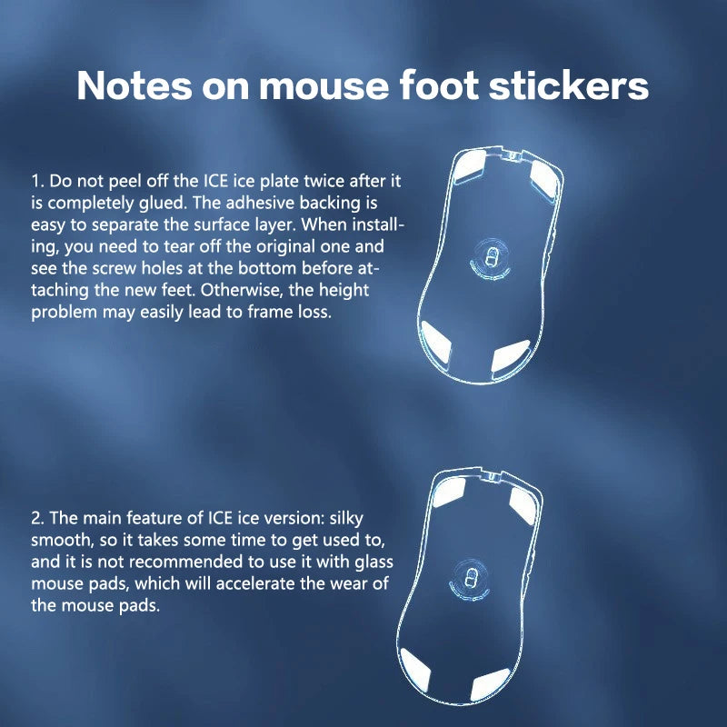 Replacement Mouse Foot Sticker Anti-Slip Mouse Skates Pad For Glorious Model O/Model D Gaming Mouse For Computer Gamer 1 Set