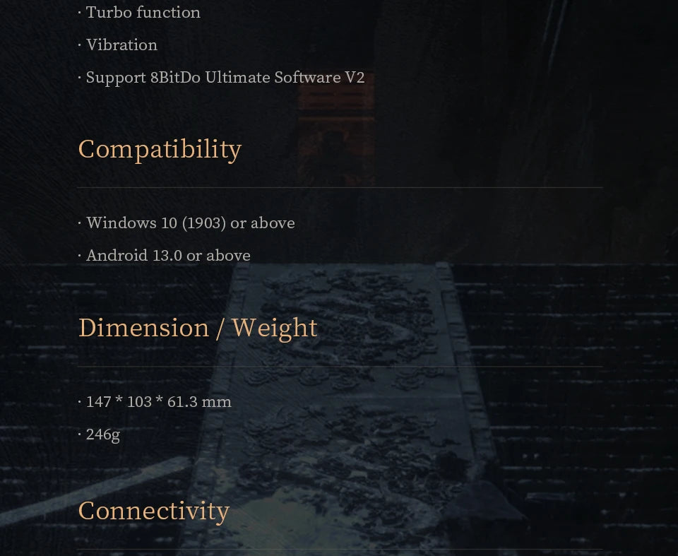 8BitDo Ultimate 2 Wireless Gaming Controller - Hall Effect for PC & Android (WUCHANG Edition)