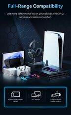 Baseus GH02 Wireless Gaming Headset – Bluetooth 5.3, 2.4G/Wired, RGB, 40mm Drivers