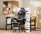 Ergonomic Gaming Chair with Footrest, Racing Style Video Game Chair for Adults, Reclining Gamer Chair Office Chair