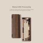 Akko MU02 Mountain Seclusion Mechanical Keyboard – 75%, Wooden Case, RGB, Hot-Swappable, BT 5.0 / 2.4G Wireless / Type-C Wired