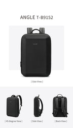 Tigernu Men's 15.6-17 Inch Laptop Backpack - Slim Anti-Theft Travel Backpack for School & Business