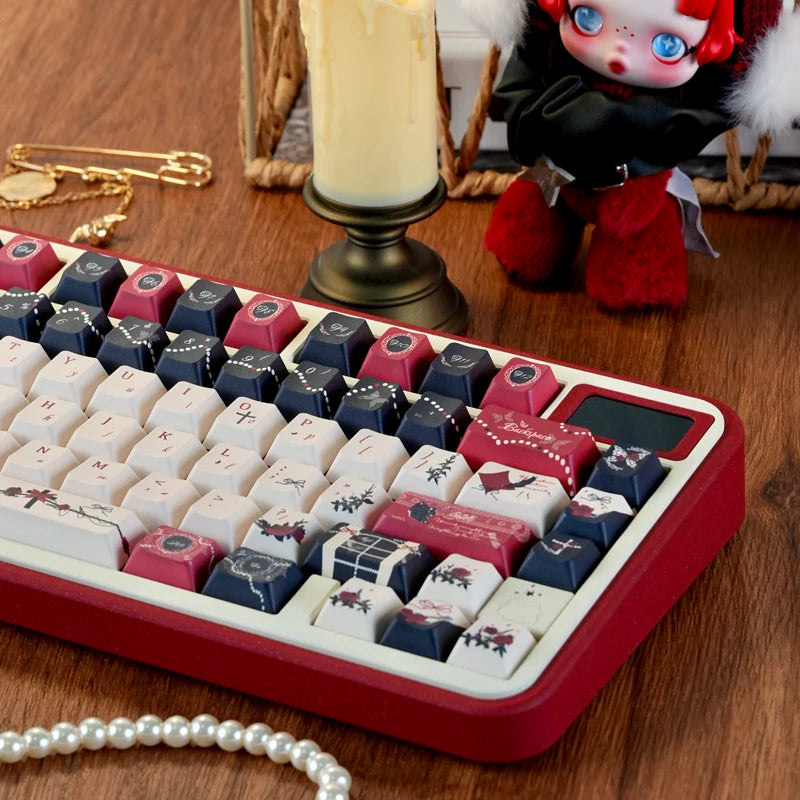 130 Keys Palace Secret Anime Keycaps – Dye-Sublimation PBT, Cherry Profile, Custom Keycaps for MX Switches Gaming Keyboard