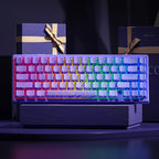 XVX M67 JadeStone Mechanical Keyboard – 65% Layout, IMD-Tech Keycaps, Hot-Swappable, Gasket Mount, Tri-Mode Wireless, Custom RGB