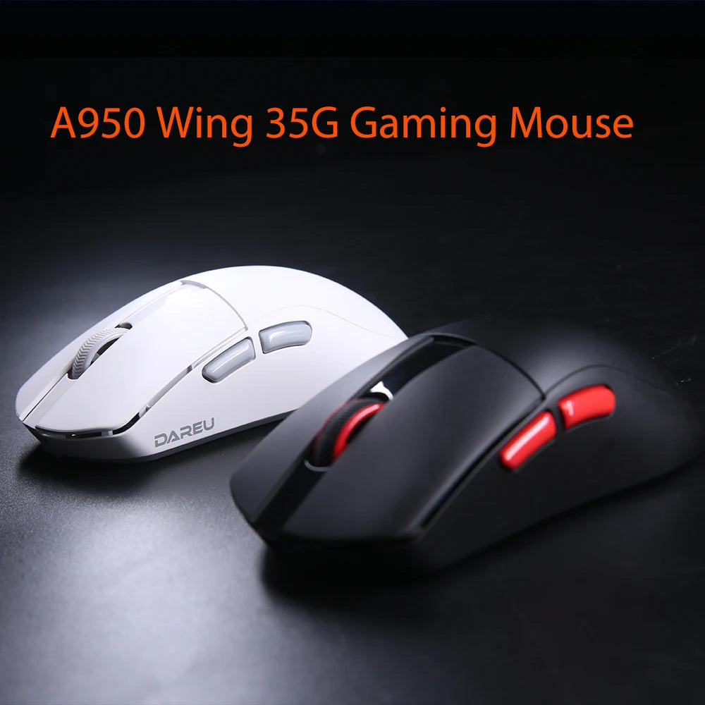 DAREU Dual-Mode Gaming Mouse – 8KHz Polling, 2.4G Wireless & Wired, 35g Lightweight, 30,000 DPI, AIM-750 Sensor