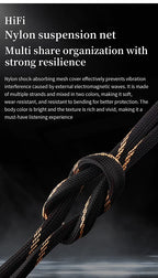 YYAUDIO One Pair of Hi-Fi Speaker Cables – High-End OCC Speaker Cable for Hi-Fi Audio Systems, Banana Plug Speaker Cable