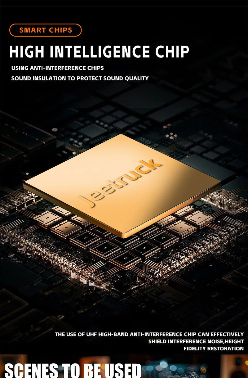 2.4G Wireless Microphone UHF Fixed Frequency 2 Channels Handheld Mic Micphone For Party Karaoke Professional Church Show Meeting